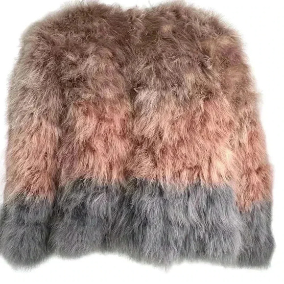 Pello Bello Women's Multicolor Feather Jacket Size M Party/Cocktail - Picture 9 of 16